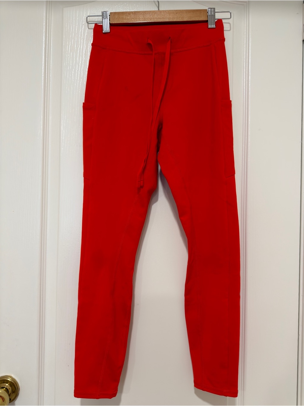 Alo Yoga Red Drawstring Jogger Pants Women's XS Lounge Athleisure